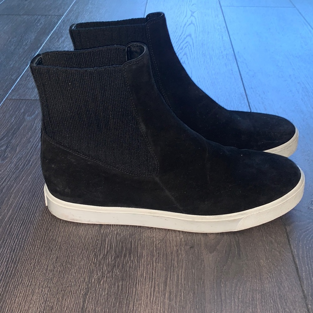 Vince Black High Top Sneaker